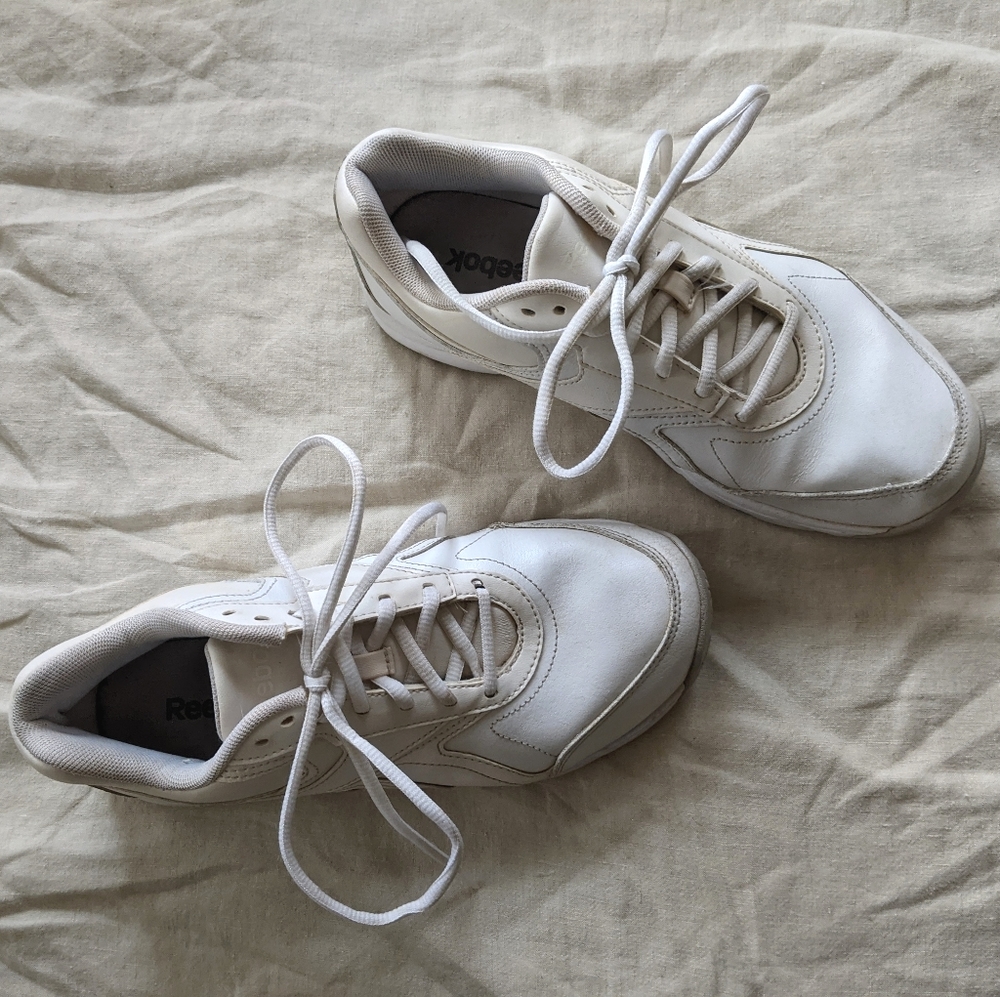 White Reebok trainer sneakers